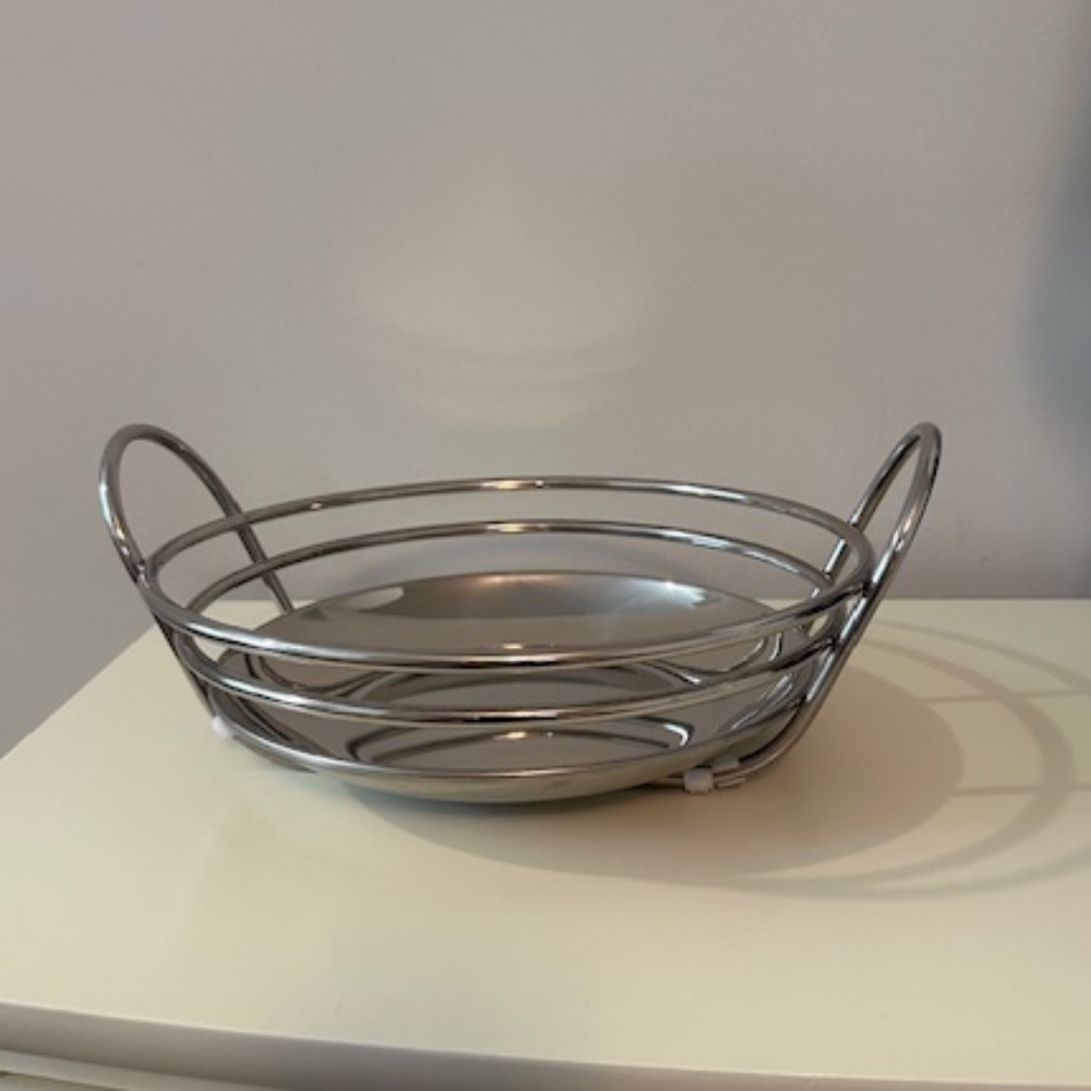 Frontgate Stainless Steel Fruit Bowl
